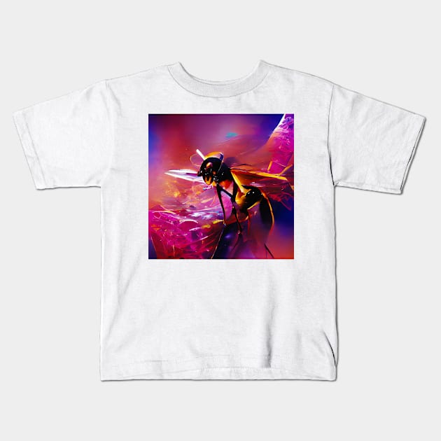 Wasp Kids T-Shirt by Mihadom